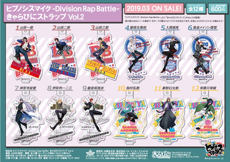 ヒプノシスマイク -Division Rap Battle- きゃらびにストラップVol.2