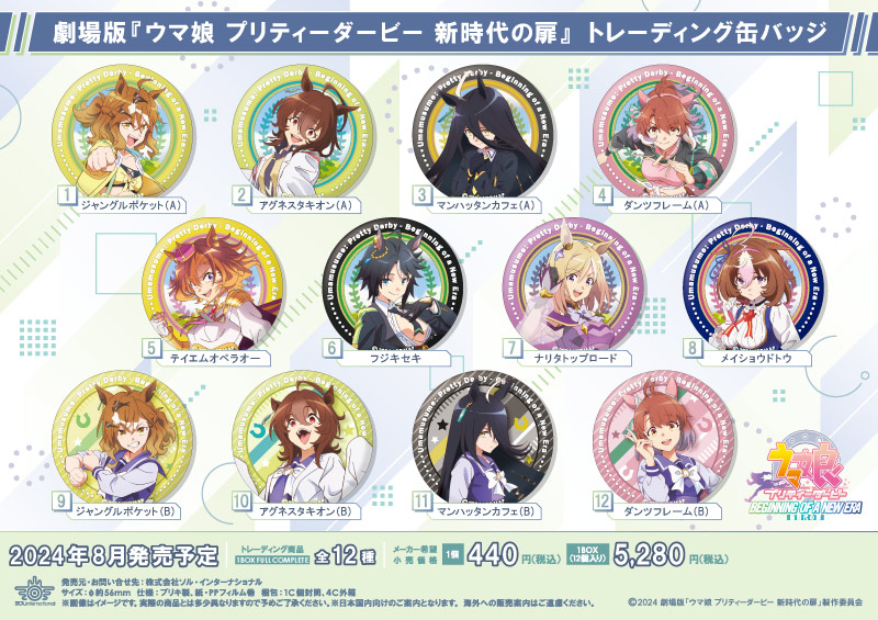 劇場版『ウマ娘 プリティーダービー 新時代の扉』 トレーディング缶バッジ		
