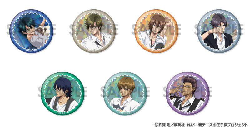新テニスの王子様 トレーディングホログラム缶バッジ～王子様達のリラックスタイム～ BOX.A