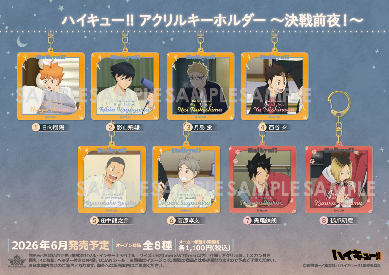 ハイキュー!! アクリルキーホルダー ～決戦前夜！～