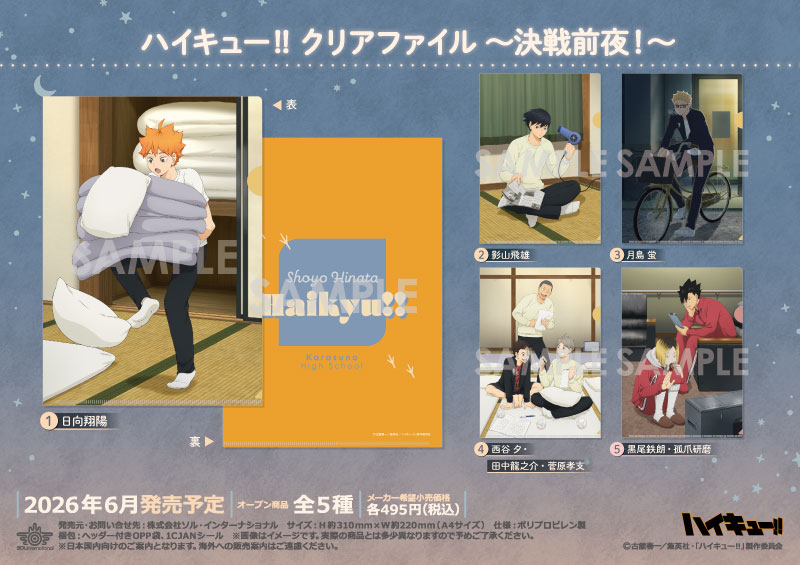ハイキュー!! クリアファイル ～決戦前夜！～